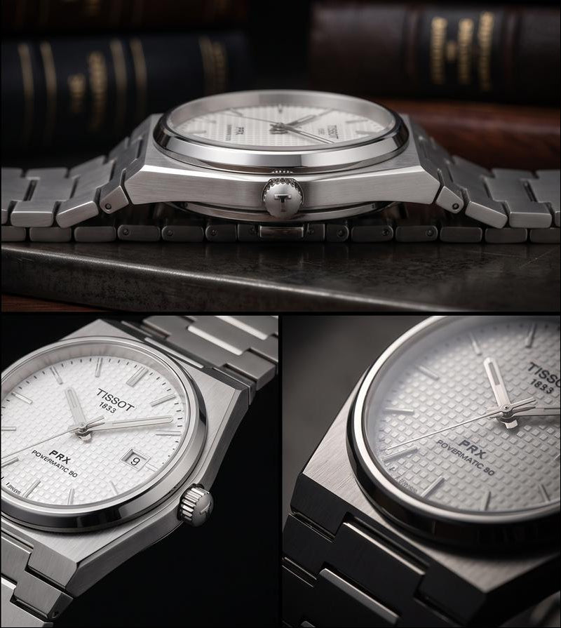 Tissot PRX Powermatic 80 (White Waffle style dial)