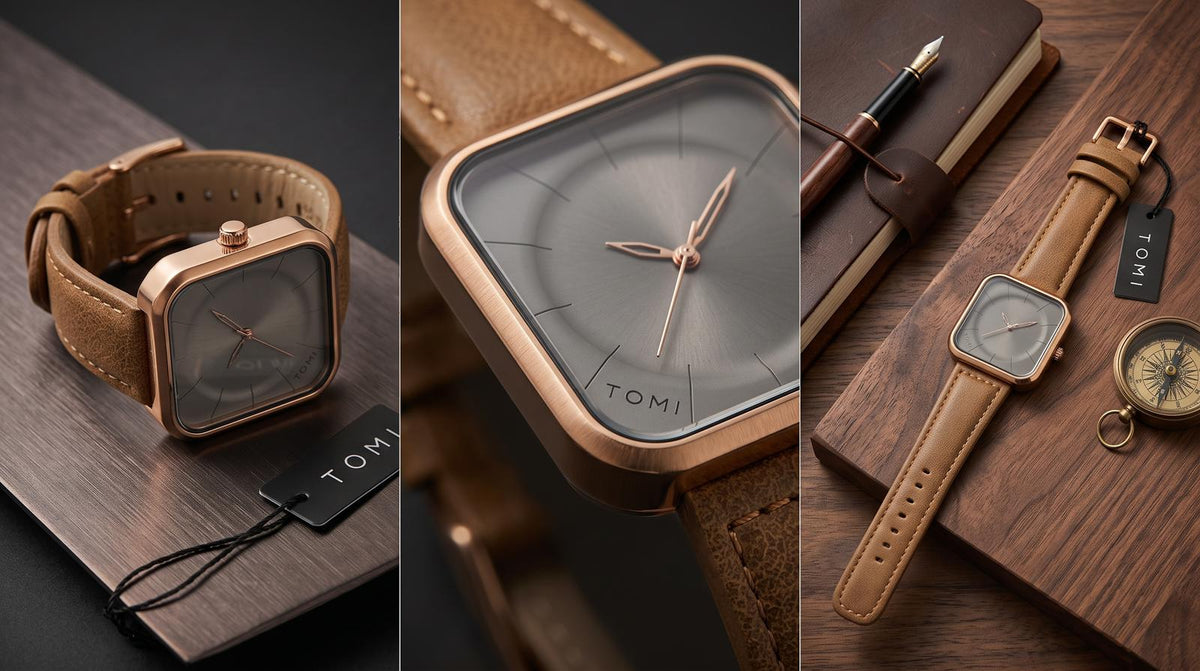 TOMI T093 (Rose gold case with Gray dial)