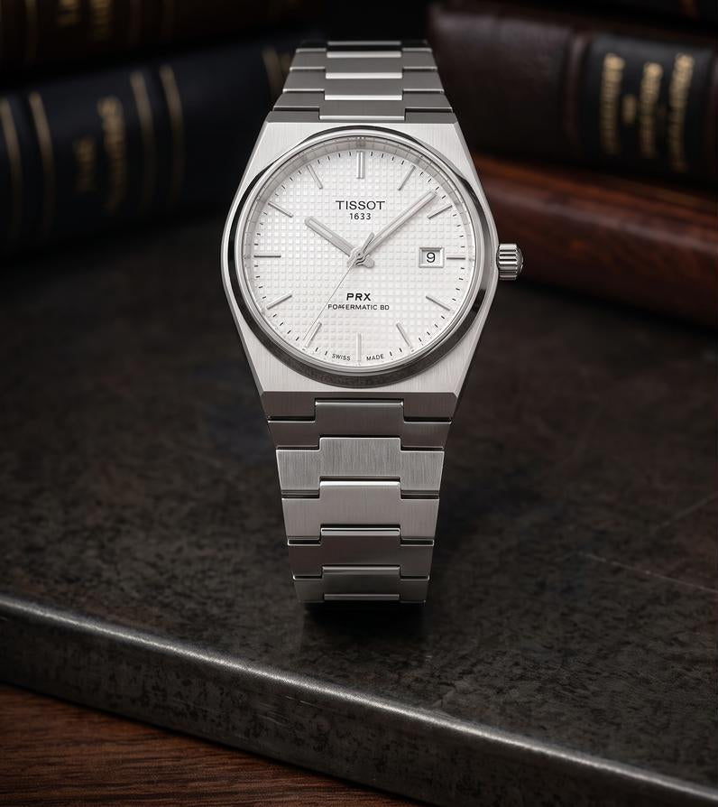 Tissot PRX Powermatic 80 (White Waffle style dial)