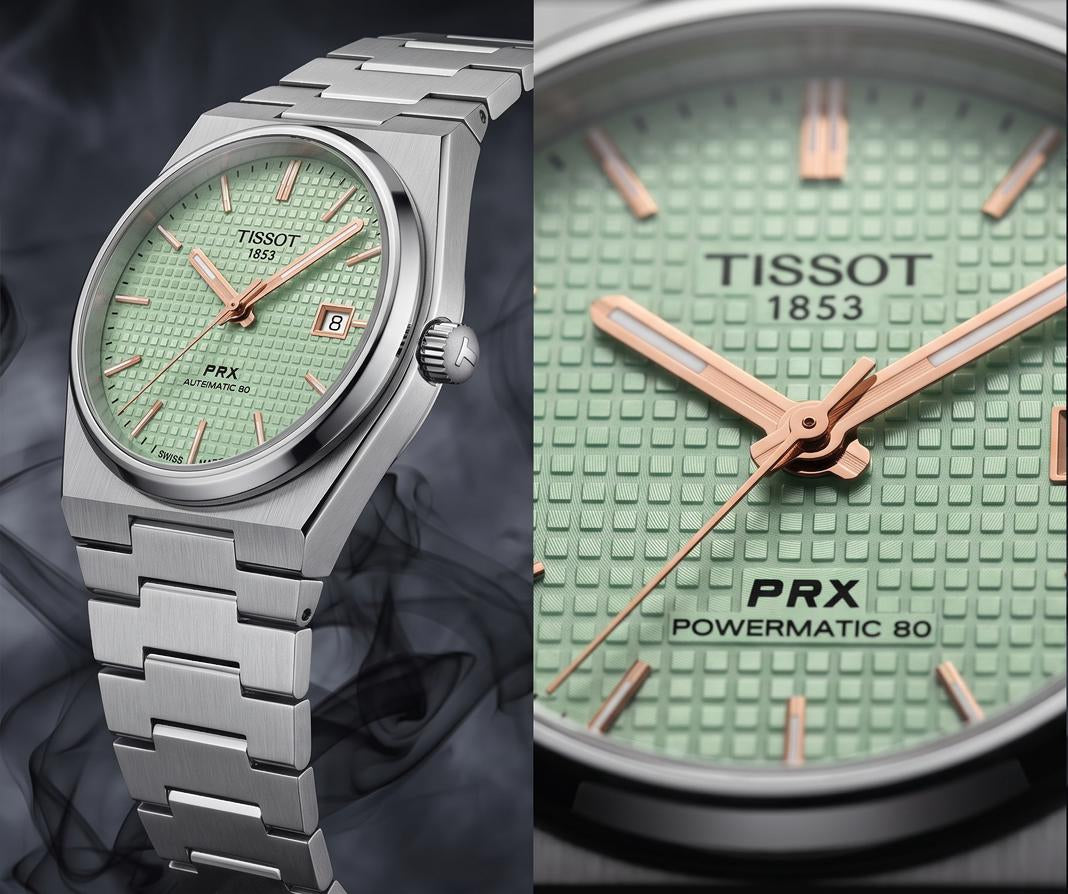 Tissot PRX Powermatic 80(Green waffle style dial)