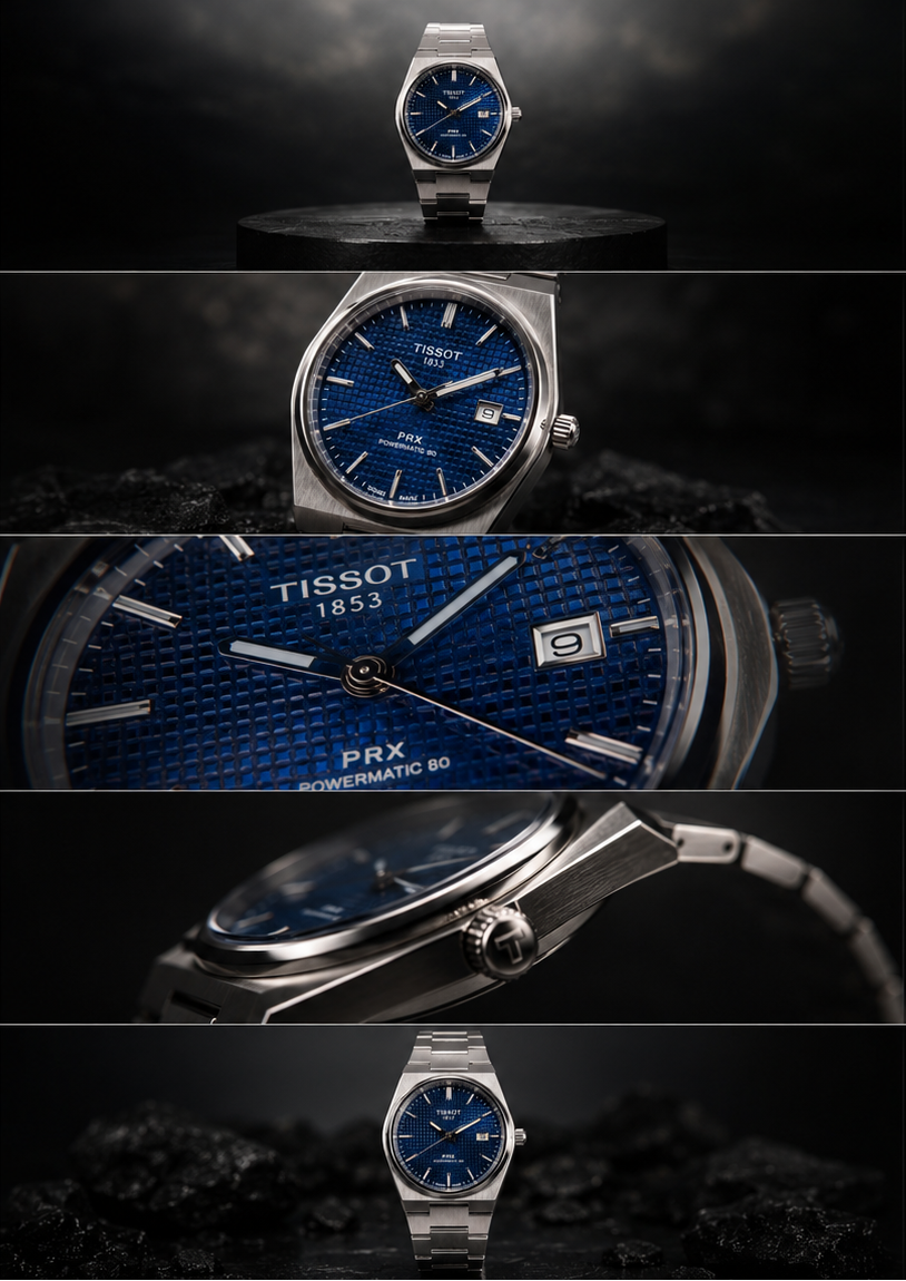Tissot PRX Powermatic 80 (Blue Waffle dial)